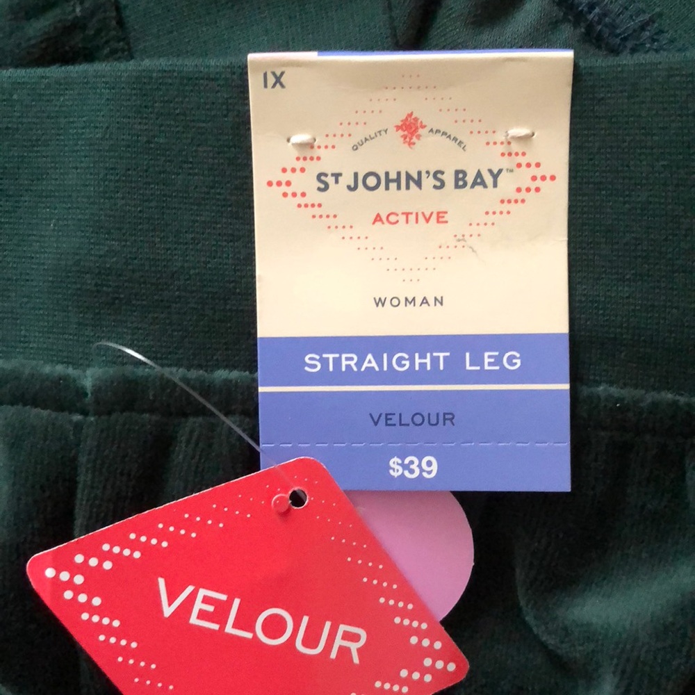 St. John's Bay Active Velour Pant - Plus - Picture 7 of 8